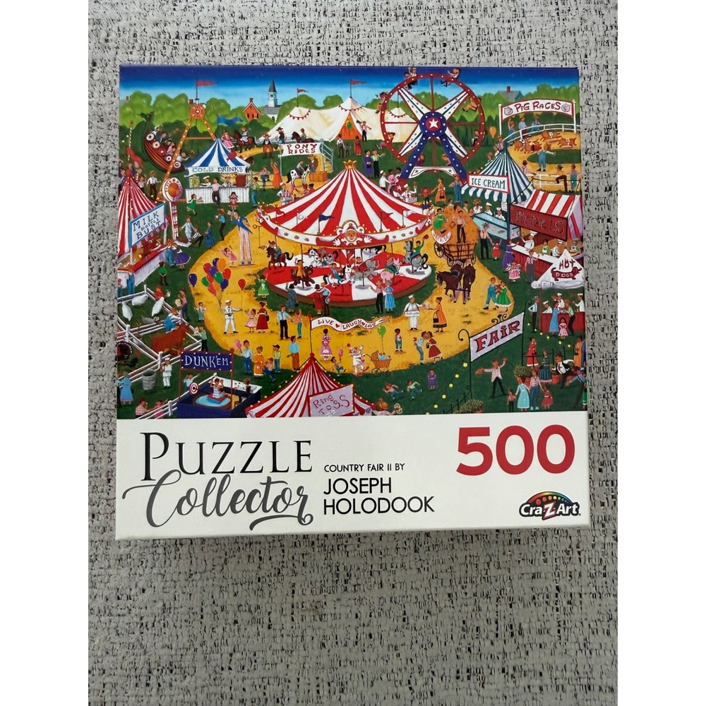 Cra-Z-Art Joseph Holodook Country Fair II 500 Piece Jigsaw Puzzle #5600